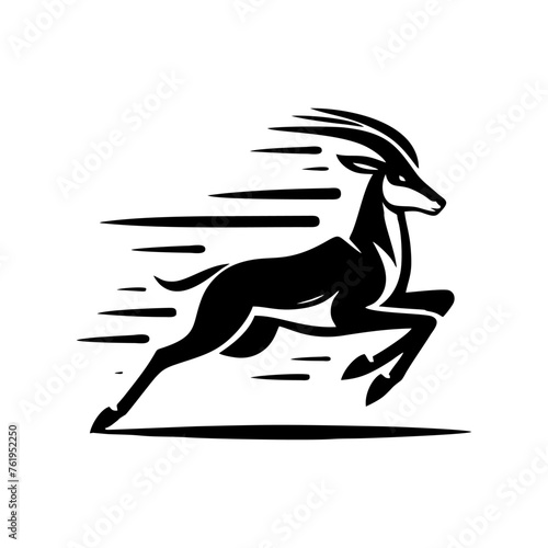 Springbok logo vector. springbok vector illustration. springbok wild animal