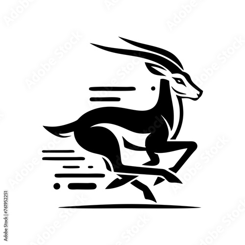 Springbok logo vector. springbok vector illustration. springbok wild animal