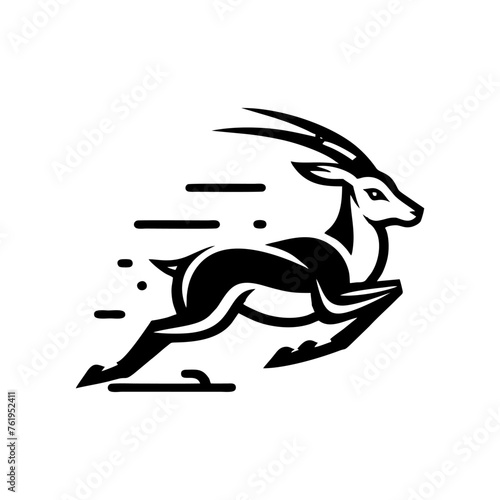 Springbok logo vector. springbok vector illustration. springbok wild animal