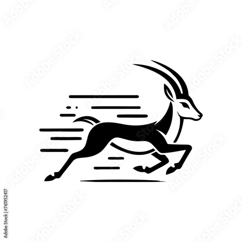 Springbok logo vector. springbok vector illustration. springbok wild animal