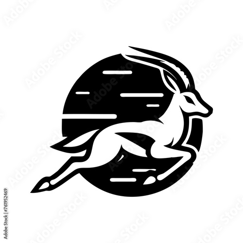Springbok logo vector. springbok vector illustration. springbok wild animal