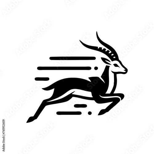 Springbok logo vector. springbok vector illustration. springbok wild animal