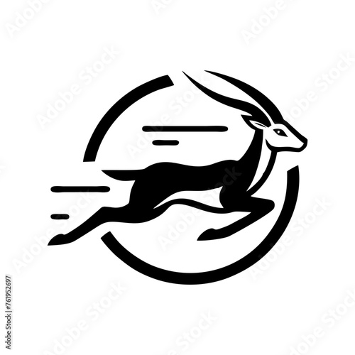 Springbok logo vector. springbok vector illustration. springbok wild animal