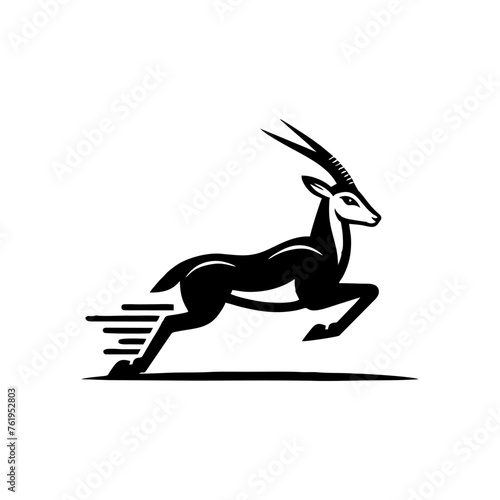 Springbok logo vector. springbok vector illustration. springbok wild animal