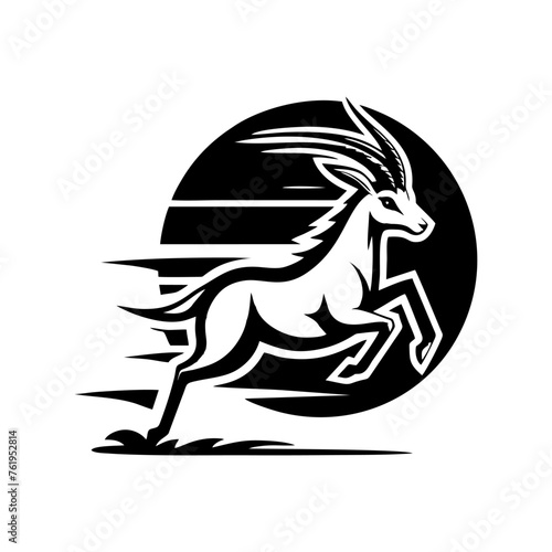 Springbok logo vector. springbok vector illustration. springbok wild animal
