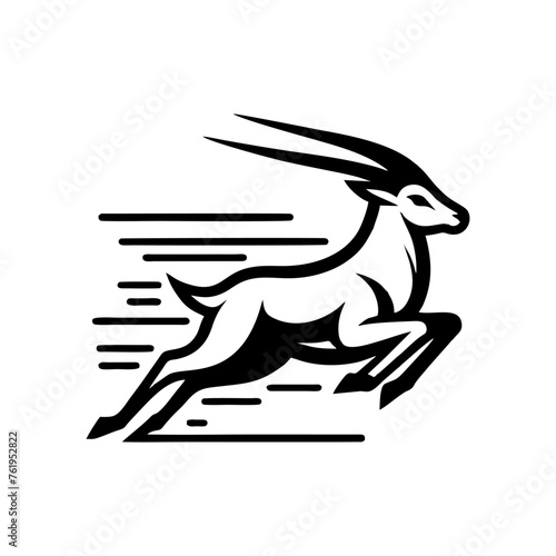 Springbok logo vector. springbok vector illustration. springbok wild animal