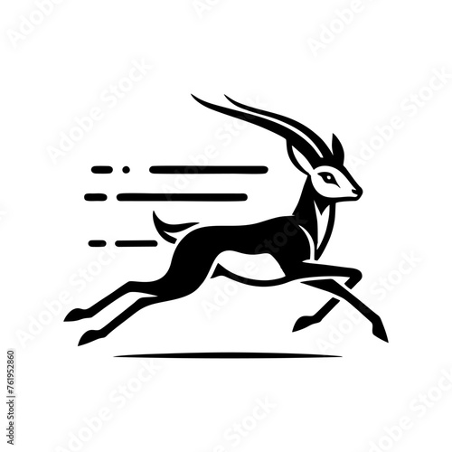 Springbok logo vector. springbok vector illustration. springbok wild animal