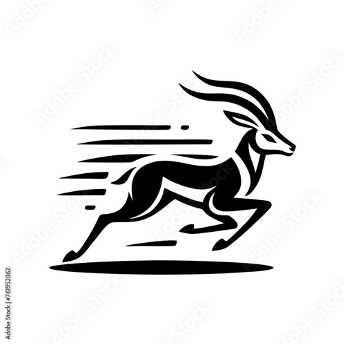 Springbok logo vector. springbok vector illustration. springbok wild animal