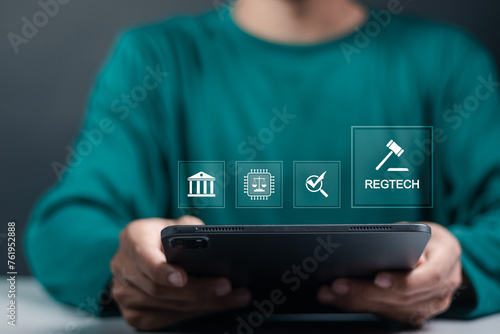 Valokuva RegTech concept, regulation compliance financial control