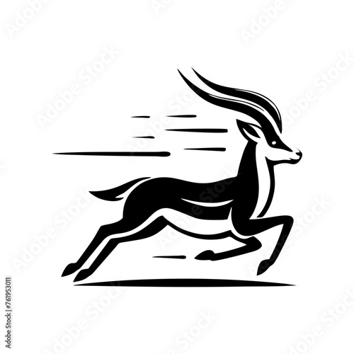 Springbok logo vector. springbok vector illustration. springbok wild animal