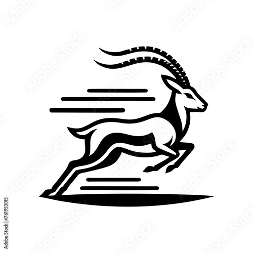 Springbok logo vector. springbok vector illustration. springbok wild animal