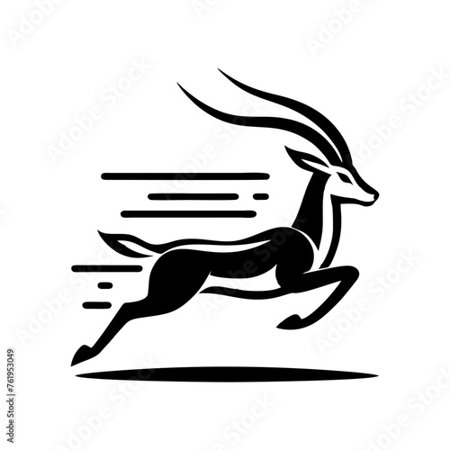 Springbok logo vector. springbok vector illustration. springbok wild animal