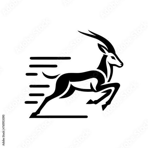 Springbok logo vector. springbok vector illustration. springbok wild animal