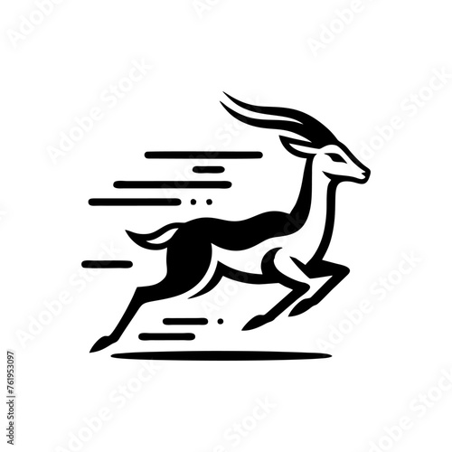 Springbok logo vector. springbok vector illustration. springbok wild animal