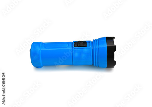 Flashlight isolated on white background. Image with Clipping path.