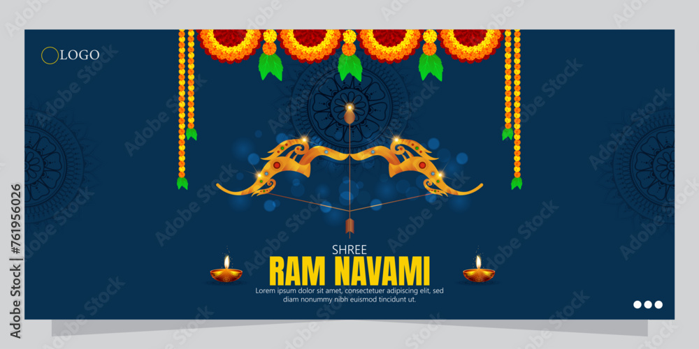 Ram Navami is a Hindu festival celebrated to mark the birth of Lord Rama, an incarnation of the god Vishnu, who is revered as a divine figure and an ideal king.