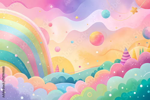 Fun colorful pastel color background 7