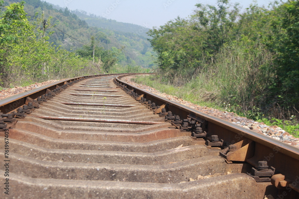 railway in the countryside
