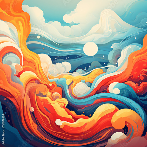 Illustrator's abstract odyssey a digital journey