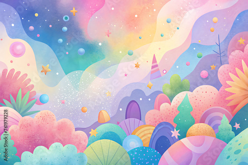 Fun colorful pastel color background 14