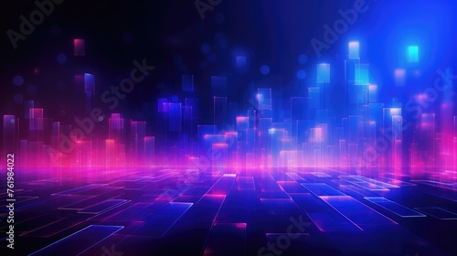 Futuristic technology backgroundabstract blurred color gradient mesh vector illustration