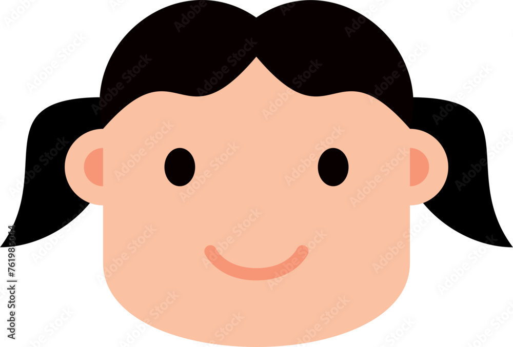 Girl face illustration Girl face illustration