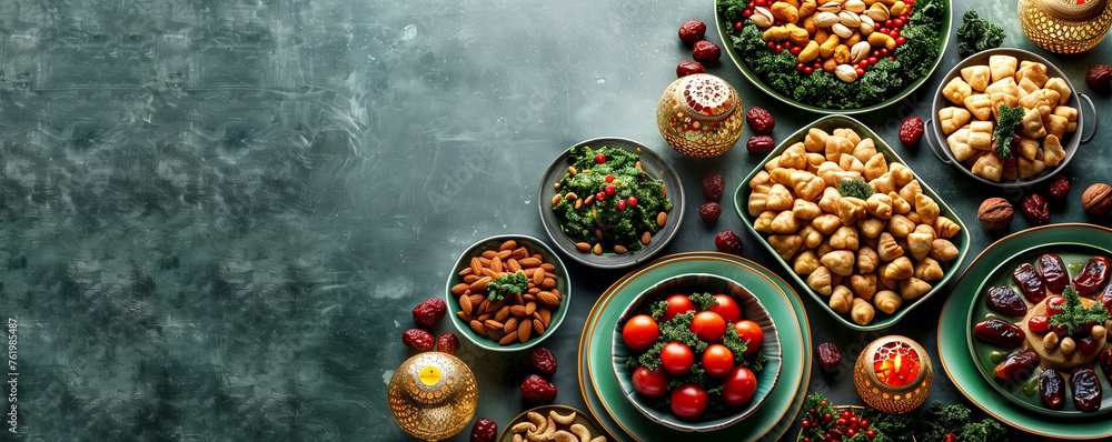 Image of food during the holy month of Ramadan. National dishes. Traditions and culture Image of food during the holy month of Ramadan. National dishes. Traditions and culture