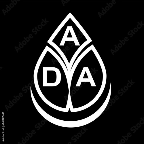  ADA creative circle letter logo concept. ADA letter design.