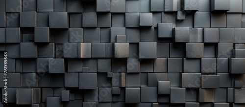 Block-style 3D background decoration