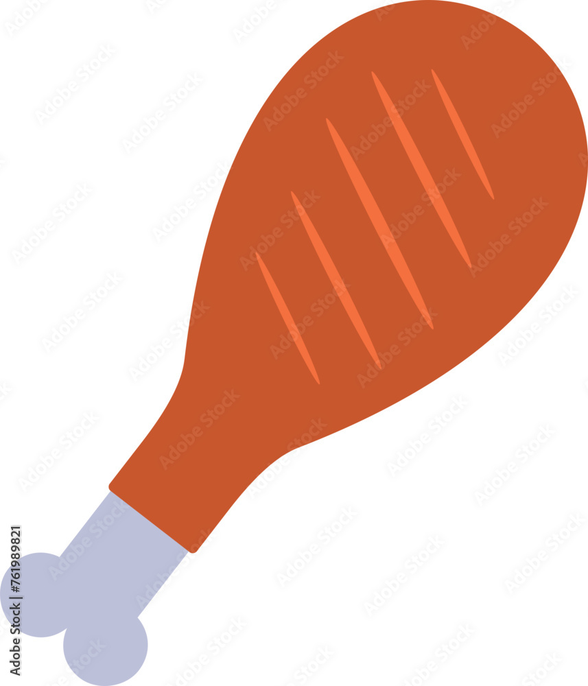 Chicken drumstick illustration Chicken drumstick illustration
