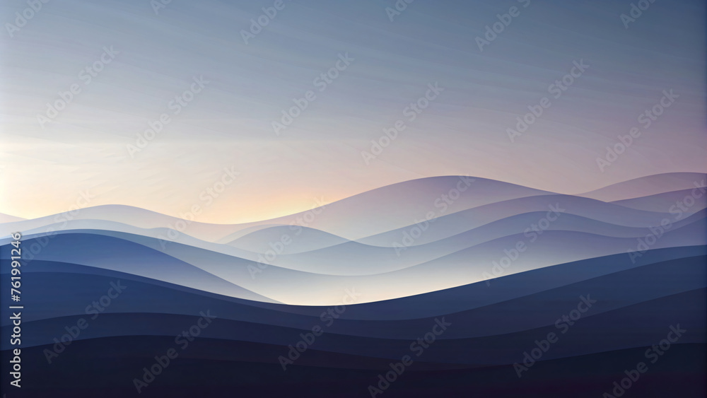 Flowing Blue Wave Design Background Flowing Blue Wave Design Background
