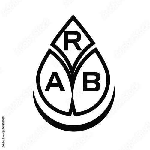 RAB letter logo design on White background. RAB creative initials letter logo concept. RAB letter design.
