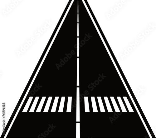 Runway Outline Illustration Vector