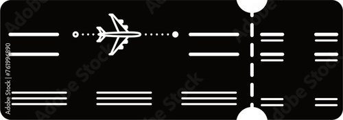 Boarding Pass Outline Illustration Vector