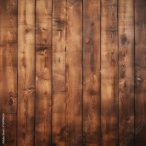 A wooden wall background with dark brown wood texture
