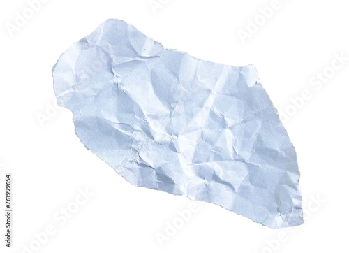 White crumpled torn paper background