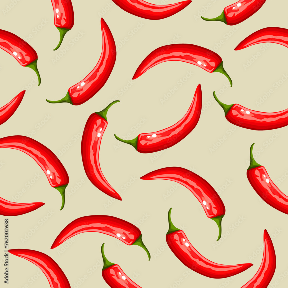 Red chili pepper on a pink background. View from above. Red chili pepper on a pink background. View from above.