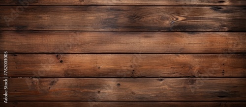 Close up of wooden wall with dark brown stain