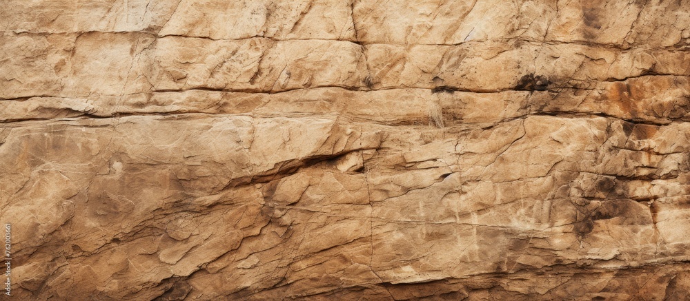 A massive rock face on a rocky cliff A massive rock face on a rocky cliff