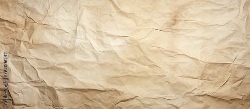 Textured brown paper with wrinkles