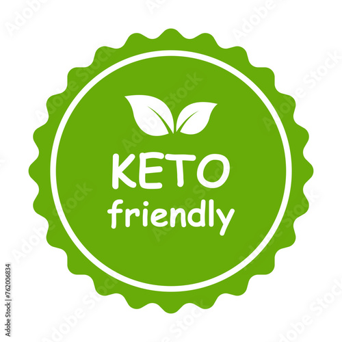 keto friendly diet healthy food label icon vector for graphic design, logo, website, social media, mobile app, UI illustration