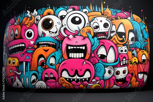 Colorful Case With Multiple Faces