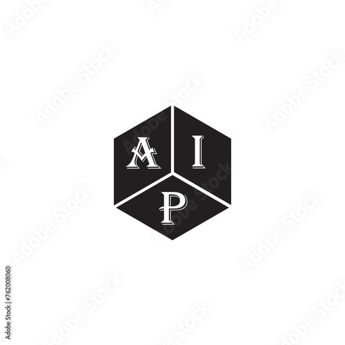 AIP letter logo design on white background. AIP creative initials letter logo concept. AIP letter design.
 photo