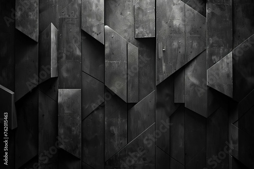 Stark, high-contrast geometric shapes on a pure black background for dramatic introductions