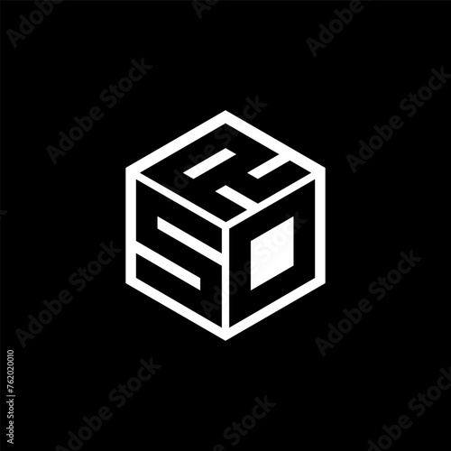 SDR letter logo design with black background in illustrator. Vector logo, calligraphy designs for logo, Poster, Invitation, etc. photo