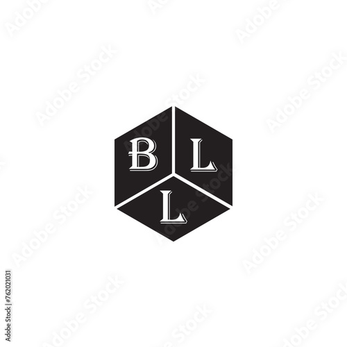 BLL letter logo design on white background. BLL creative initials letter logo concept. BLL letter design.
 photo