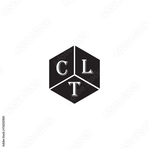 PrintCLT letter logo design on white background. CLT creative initials letter logo concept. CLT letter design.
 photo