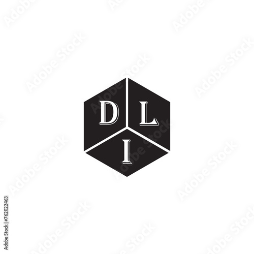 PrintDLI letter logo design on white background. DLI creative initials letter logo concept. DLI letter design.
 photo