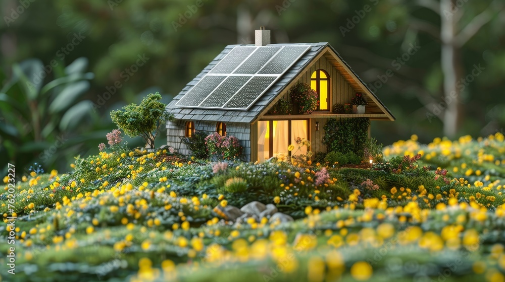 Eco Friendly Modern House. Eco Friendly Modern House.