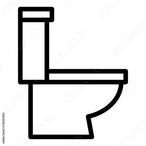 illustration of a toilet icon